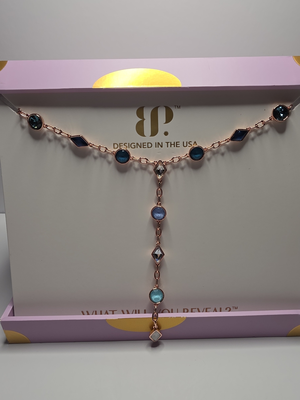 BP Jewel Candy Chasing Horizons Rose Gold Necklace In Maldives Mirage